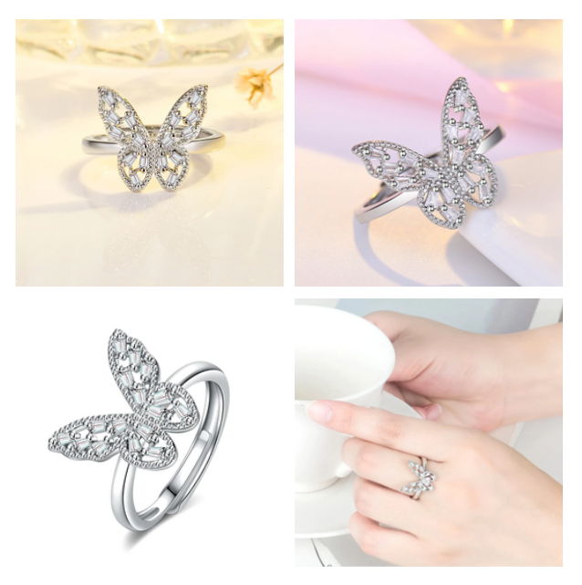 Butterfly Adjustable Finger Ring