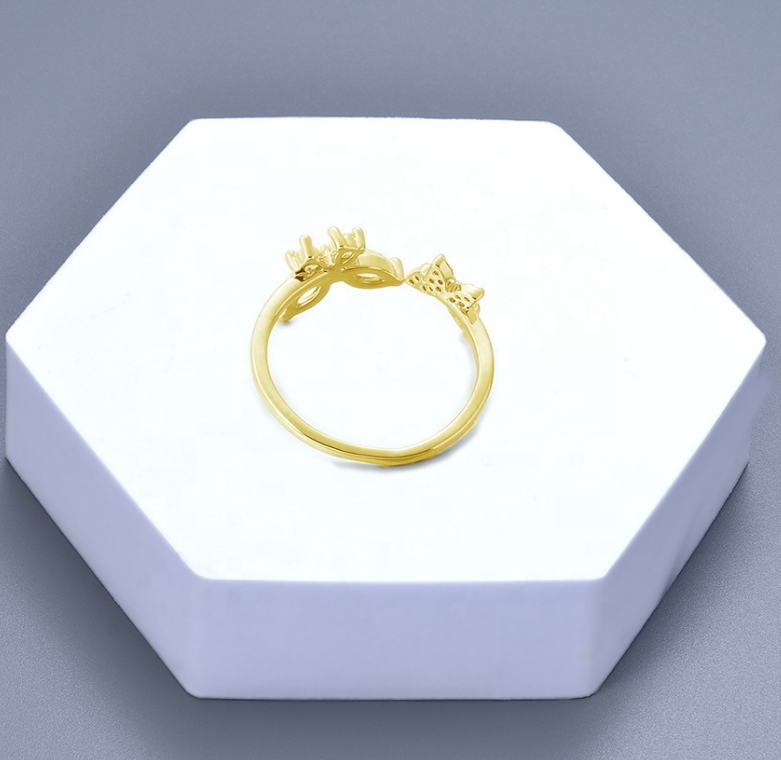 Small Butterfly Adjustable Finger Ring