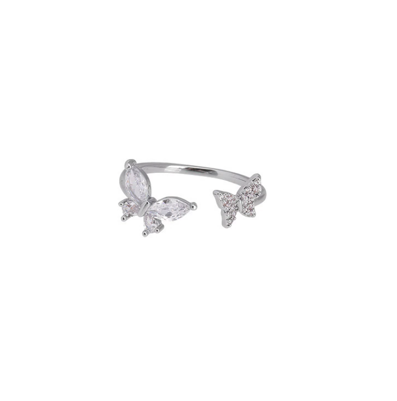 Small Butterfly Adjustable Finger Ring