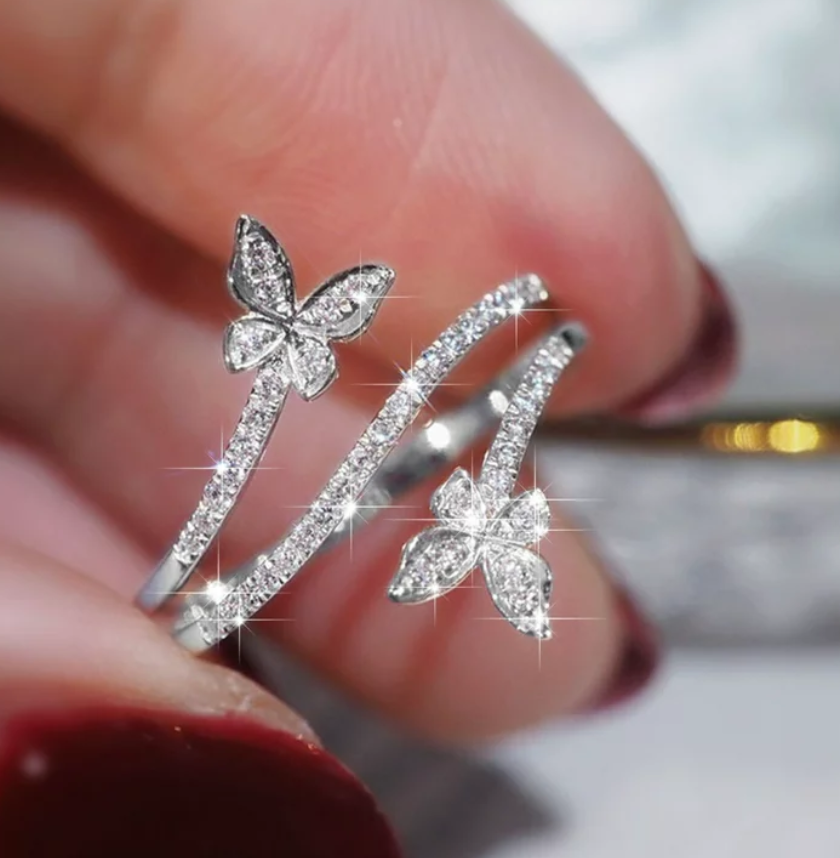 Butterfly Adjustable Finger Ring