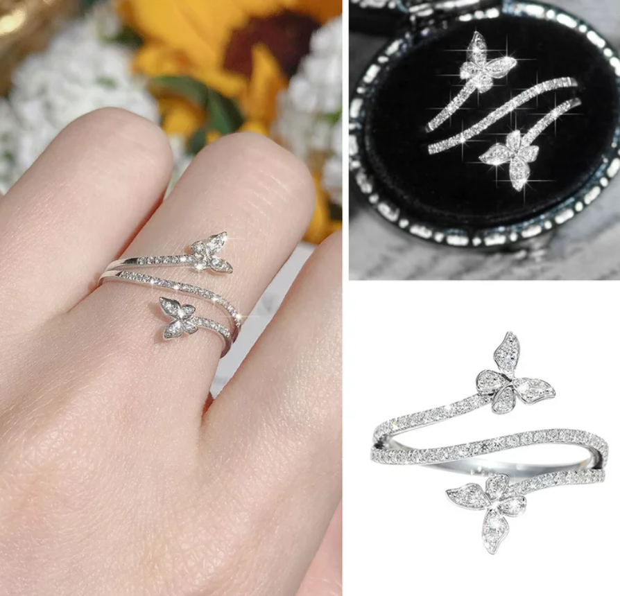 Butterfly Adjustable Finger Ring