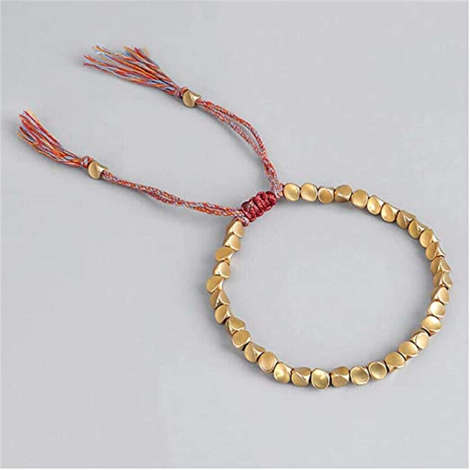 Adjustable Handmade Tibetan Copper Beads Bracelet