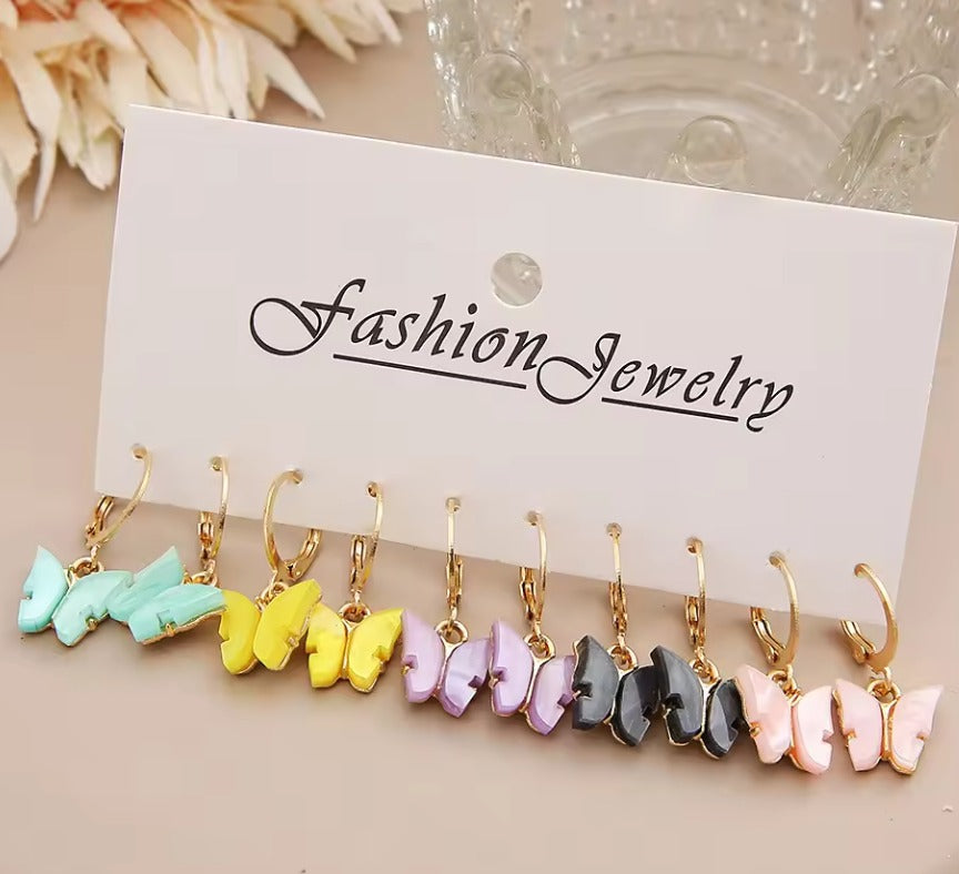 Butterfly Combo Drop Earring