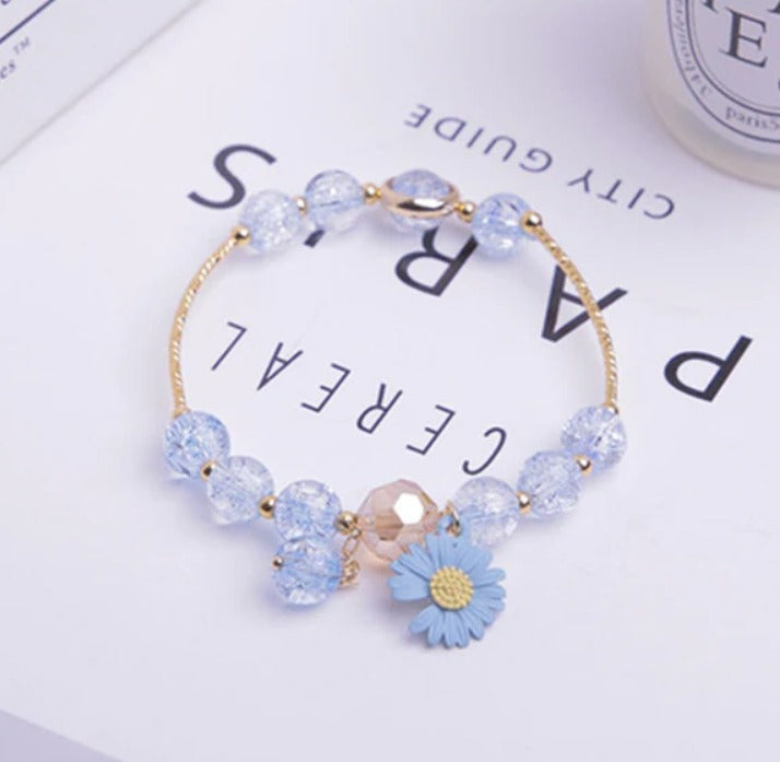 Daisy Flower Charm Korean Bracelet