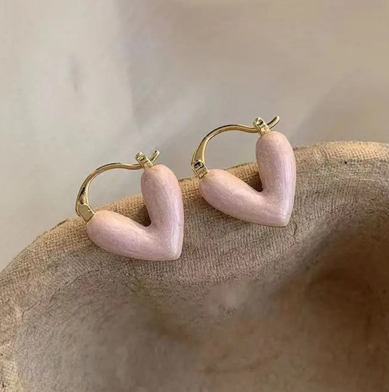 Love Heart Hoop Earring