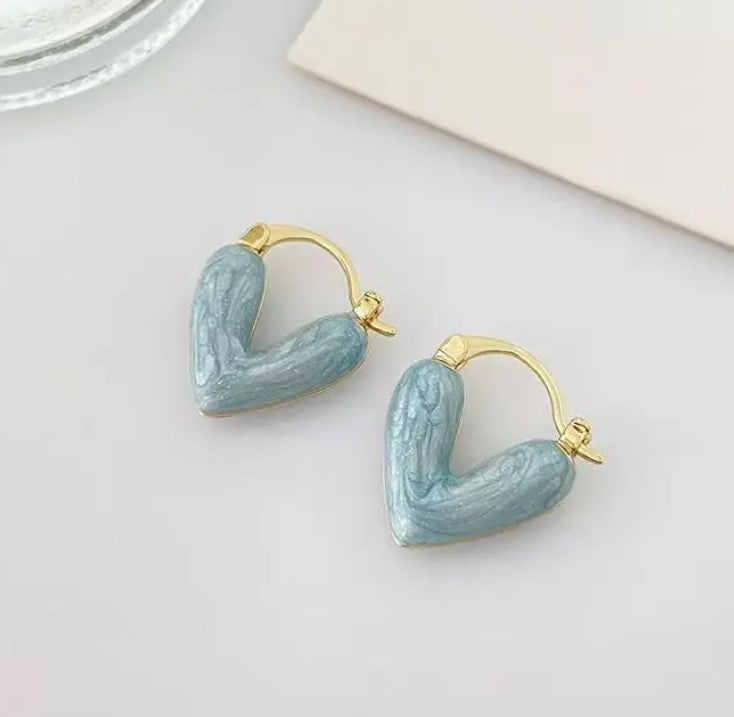 Love Heart Hoop Earring