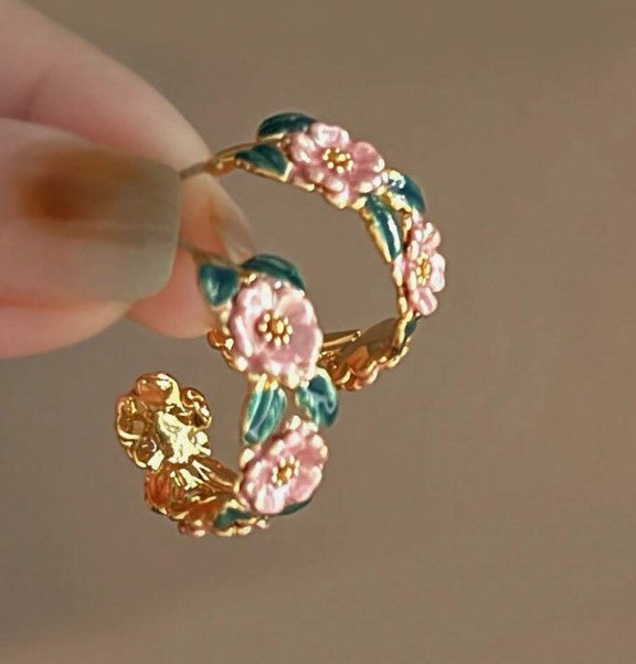 Flower Hoop Earring