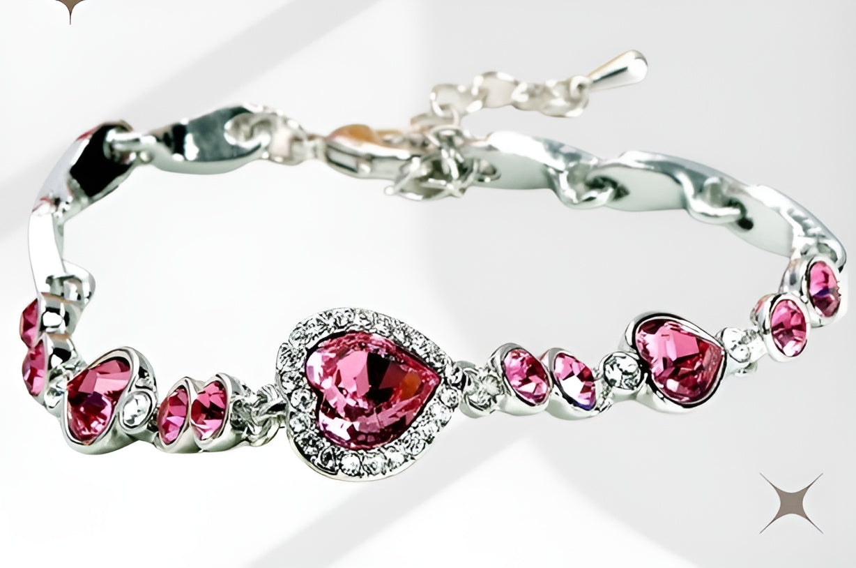 Love Heart Chain Adjustable Bracelet